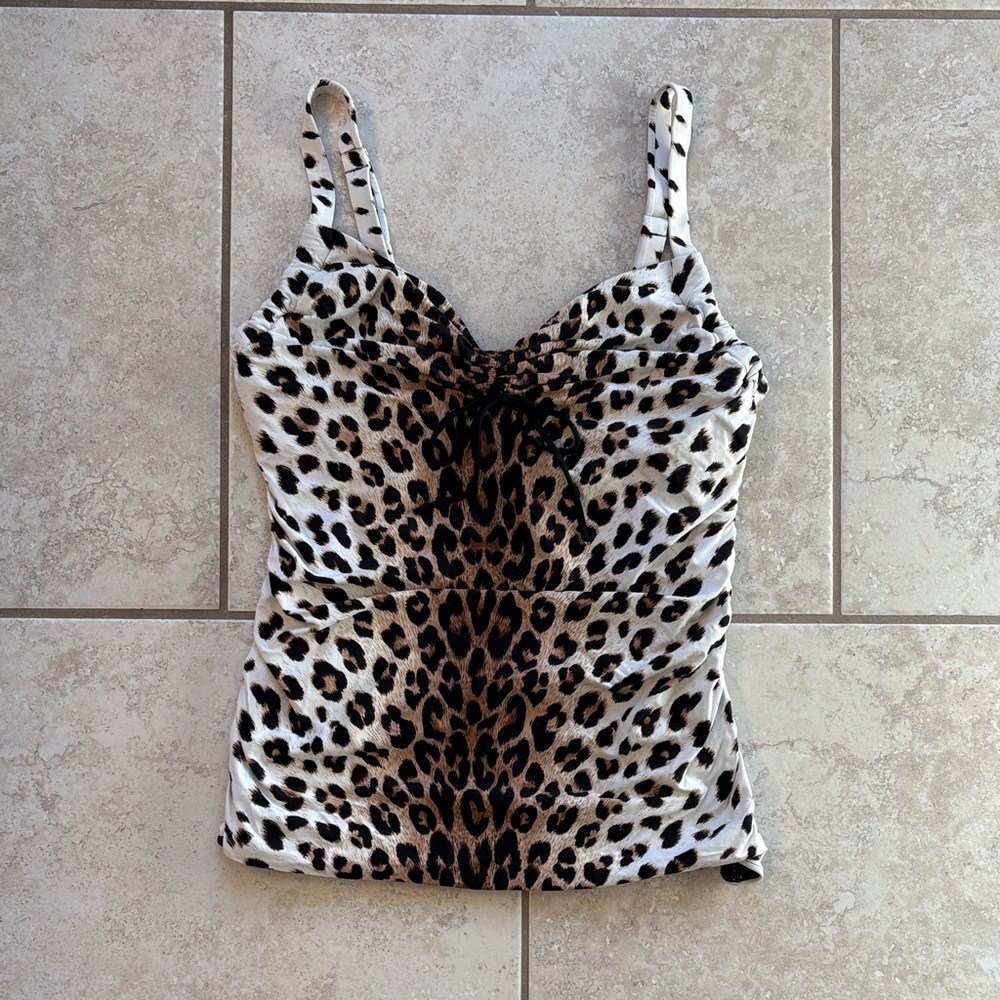 Coco Reef Leopard-Print Swim Tank